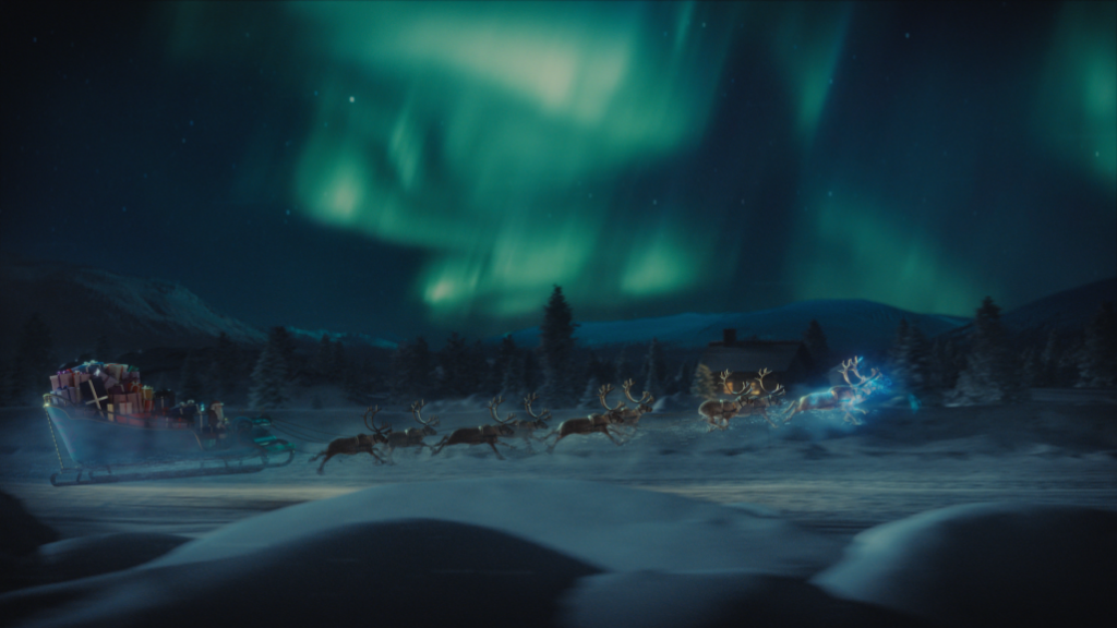Still from the Finnair commercial